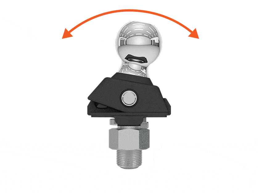 CURT RockerBall Cushion Hitch Ball in Motion CURT RockerBall Cushion Hitch Ball in Motion