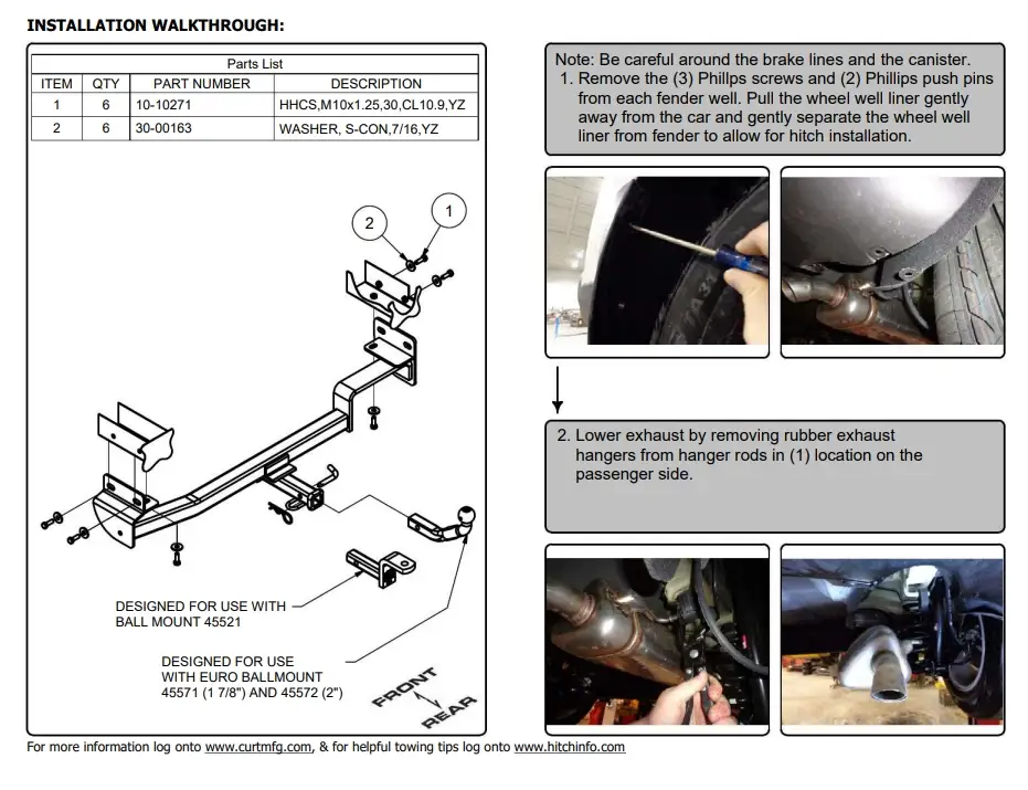 Kia Soul Hitch CURT 11419 Install