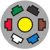 7 Way RV Blade - Traditional Trailer Wiring Color Code 7 Way RV Blade - Traditional Trailer Wiring Color Code