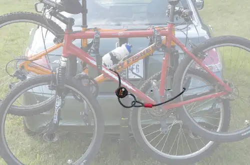 Bike Rack Cable Lock Installed Bike Rack Cable Lock Installed