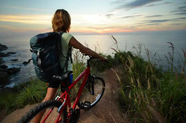 Bike Trail Sunset Outlook Bike Trail Sunset Outlook