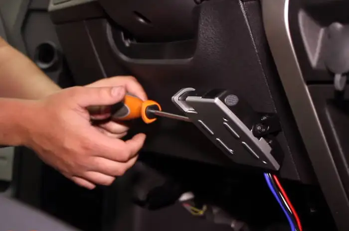 Bolt Brake Controller onto Bracket Bolt Brake Controller onto Bracket