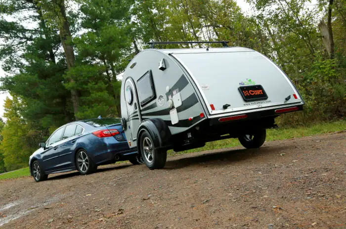 Car Towing Teardrop Trailer Car Towing Teardrop Trailer