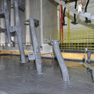 CURT custom hitches undergo A-coat finish bath CURT custom hitches undergo A-coat finish bath