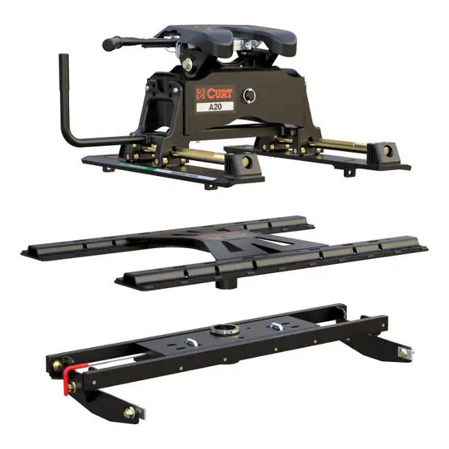 CURT 5th Wheel Hitch Short Bed Roller Base Rails Gooseneck Adpater CURT 5th Wheel Hitch Short Bed Roller Base Rails Gooseneck Adpater