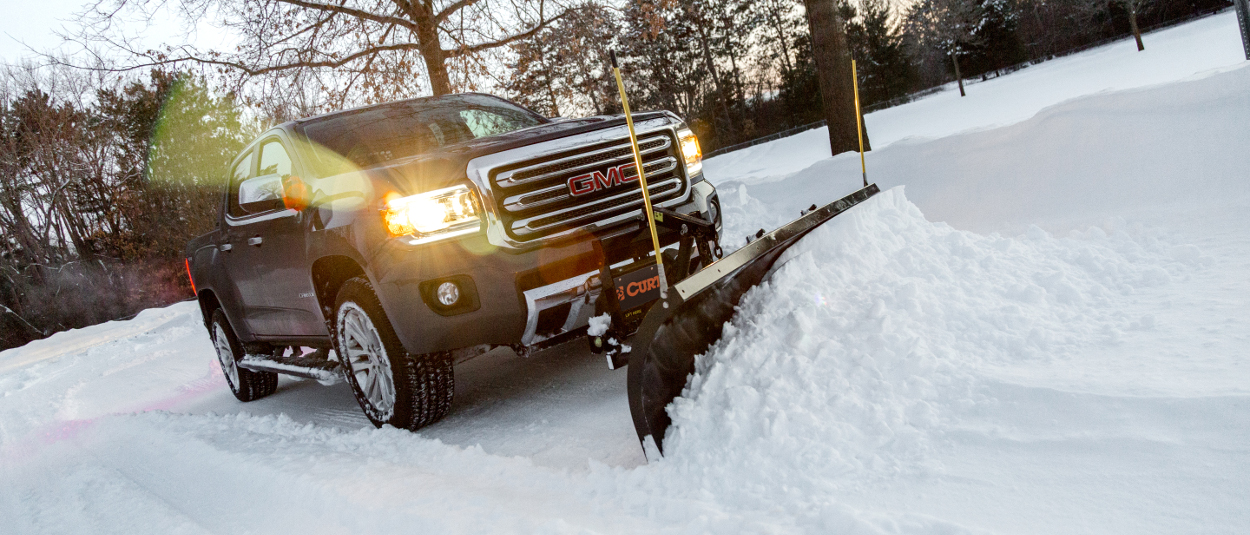 CURT front hitch on truck with snow plow CURT front hitch on truck with snow plow