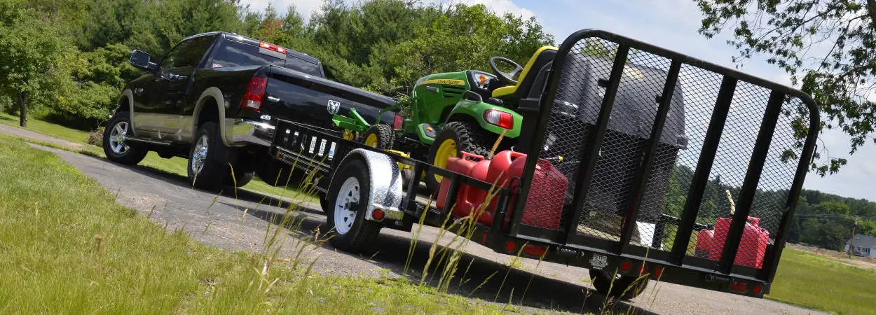 Fully Loaded Trailer Truck Towing Fully Loaded Trailer Truck Towing