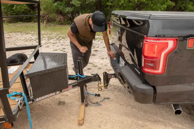 Lower Trailer Coupler onto Ball Lower Trailer Coupler onto Ball