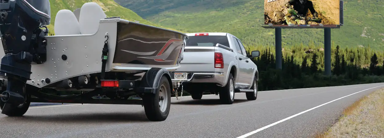 Truck Towing Boat Trailer Truck Towing Boat Trailer