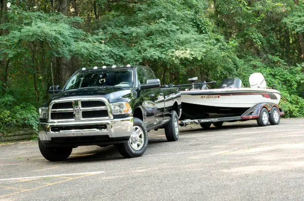 Truck Towing Boat Trailer Receiver Hitch Truck Towing Boat Trailer Receiver Hitch