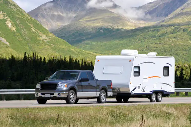 Truck Towing Travel Trailer Class 4 Hitch Truck Towing Travel Trailer Class 4 Hitch